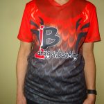 IB Dragonboating T-shirt, as worn by HHP paddlers in NZ the shirt worn in New Zealand, modelled by one of Haliburton Highlands Paddlers Kiwi Crew
